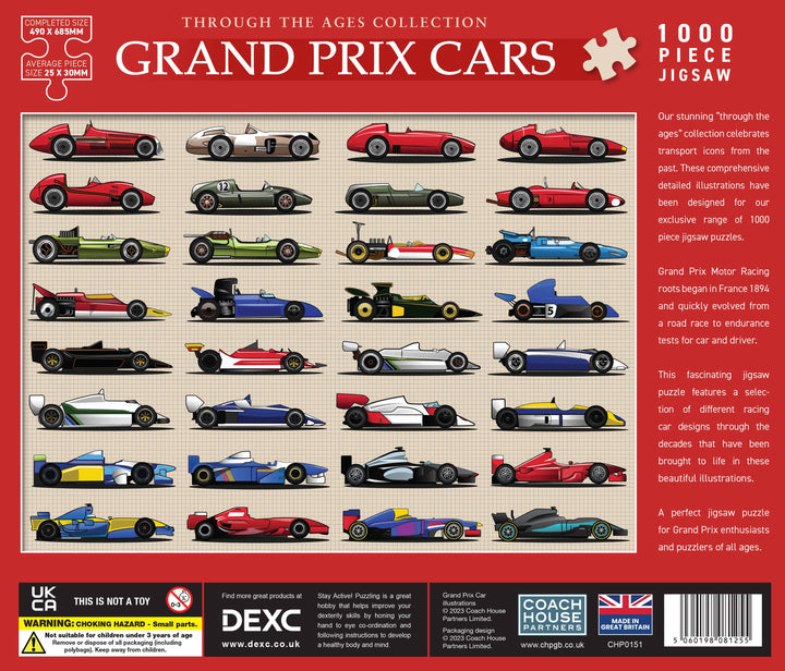 Grand Prix Racing Cars 1000 Piece Jigsaw