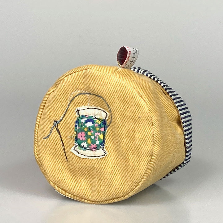 Sewing Embroidered Mini Art Pot