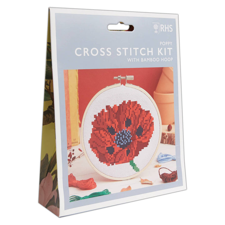 Royal Horticultural Society Poppy Cross Stitch Kit