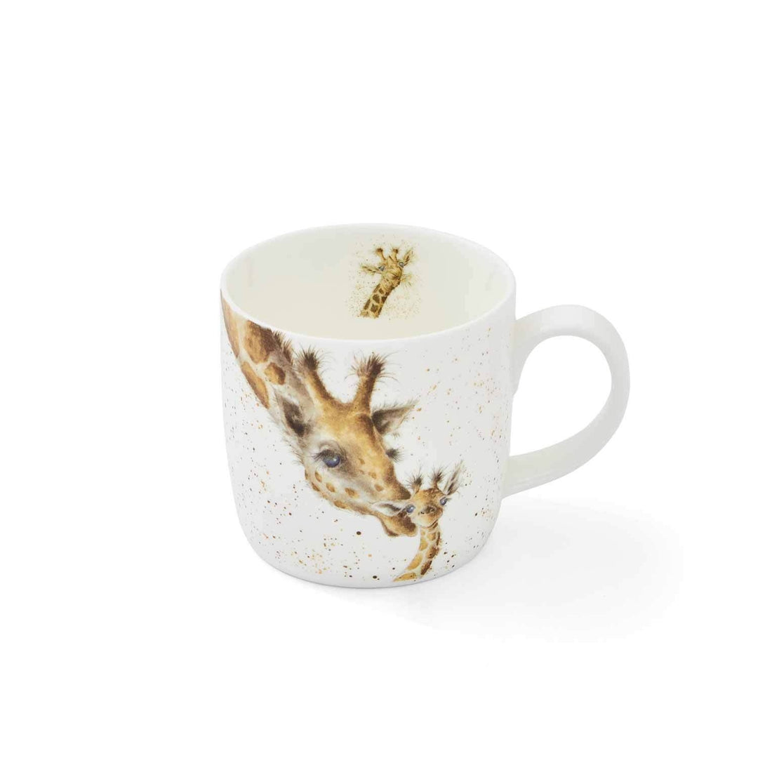 'First Kiss' Giraffe Small Bone China Mug (11oz)
