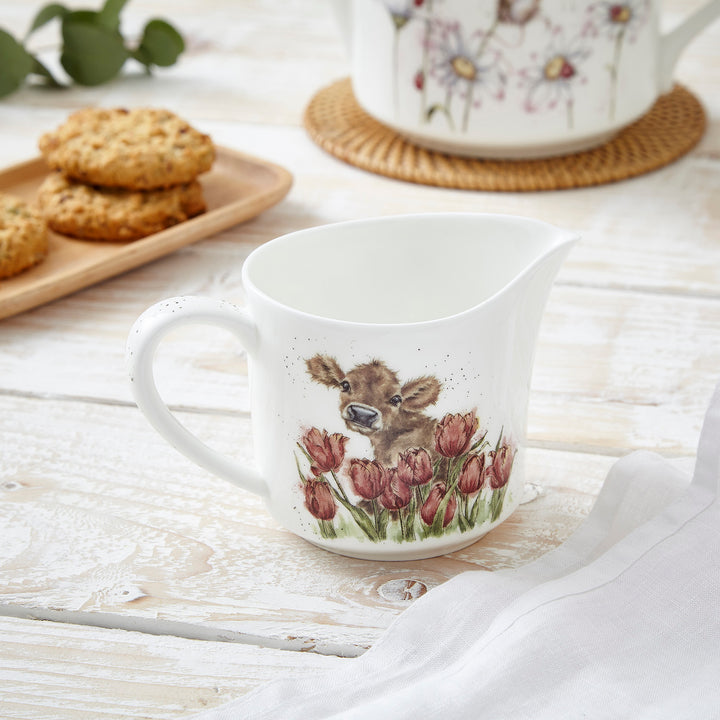 'Bessie' Cow Bone China Cream Jug