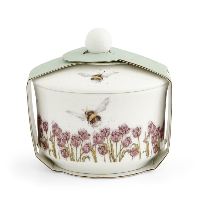 'Bumble Bee' Bone China Covered Sugar Pot by Wrendale Designs