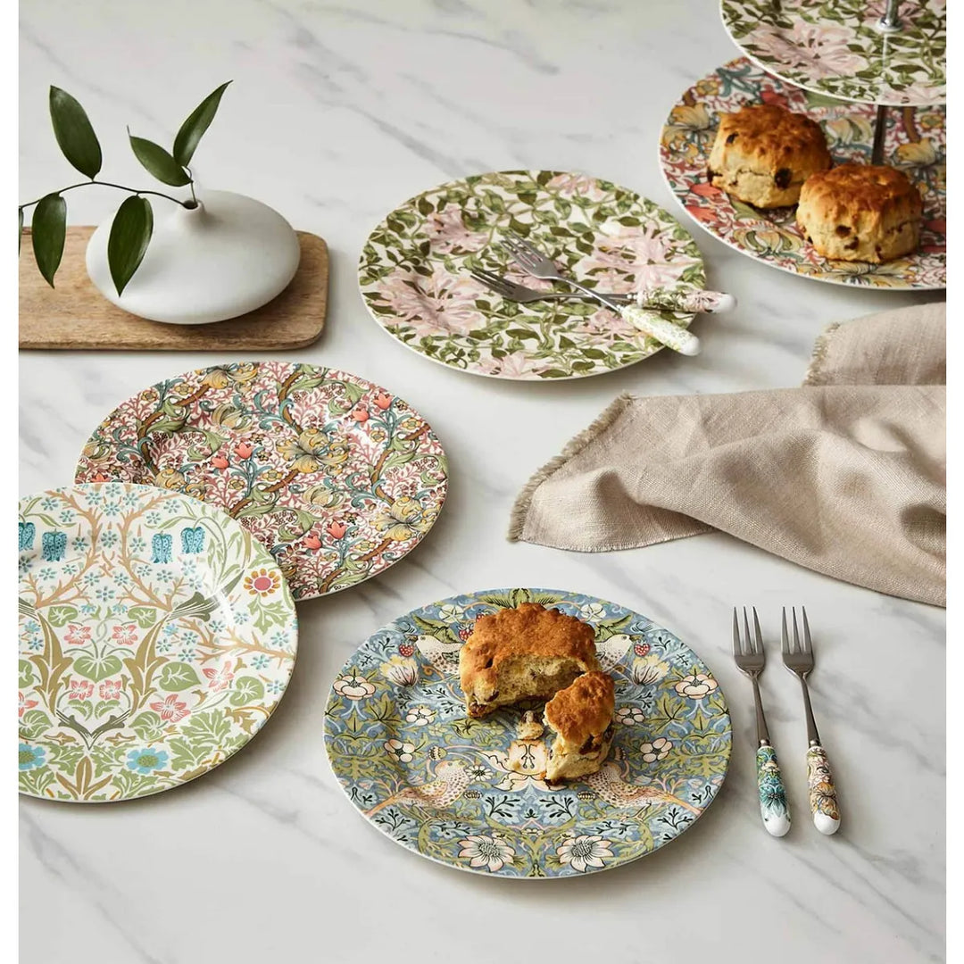 英国 Spode [スポード] 　ウィリアムモリス　デザート皿4枚セット William Morris Co. Set of 4 Assorted 8