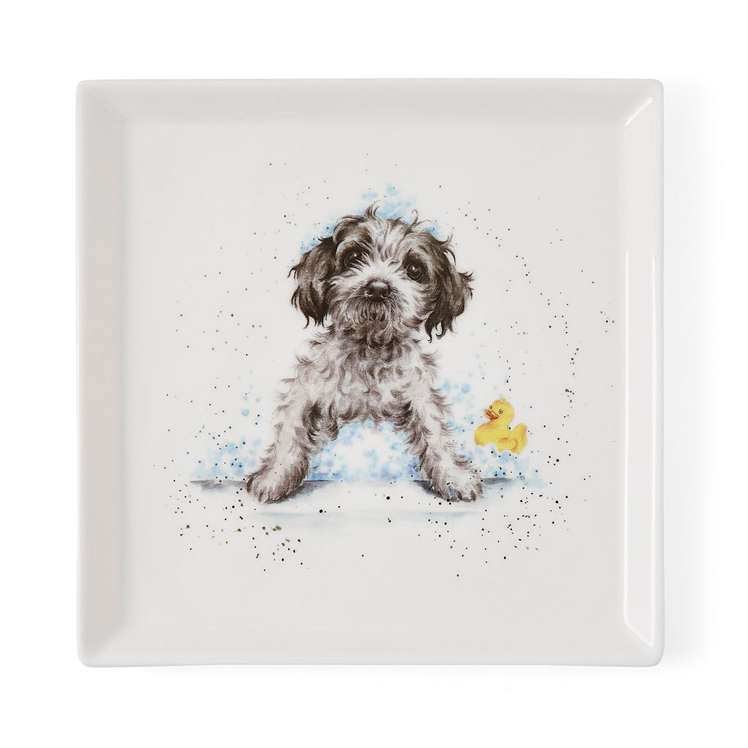 'Dog' Square Plate by Wrendale Designs