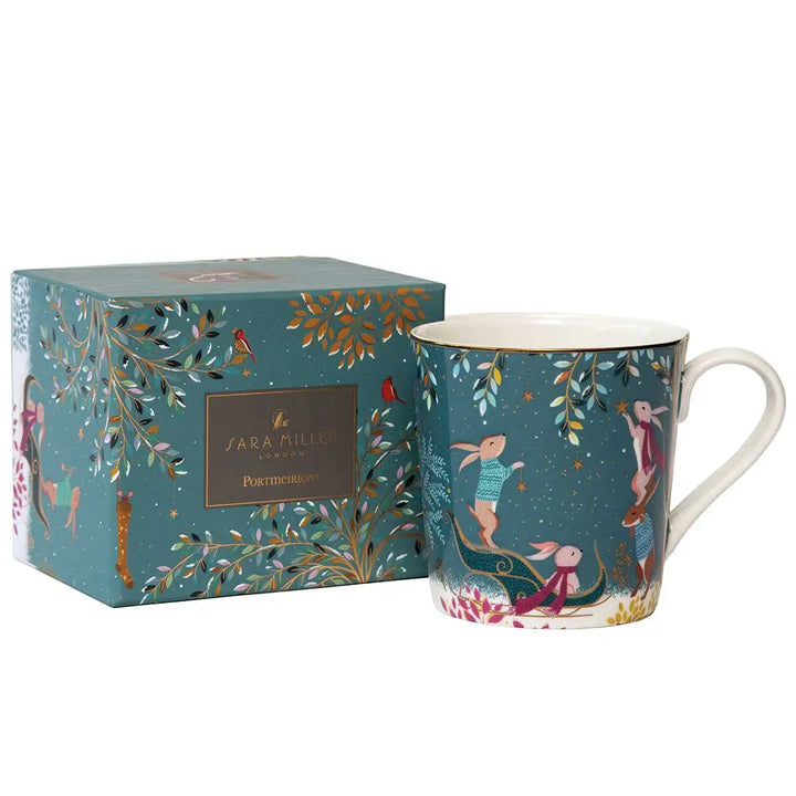 Rabbit Sleigh Woodland Tales Collection Mug
