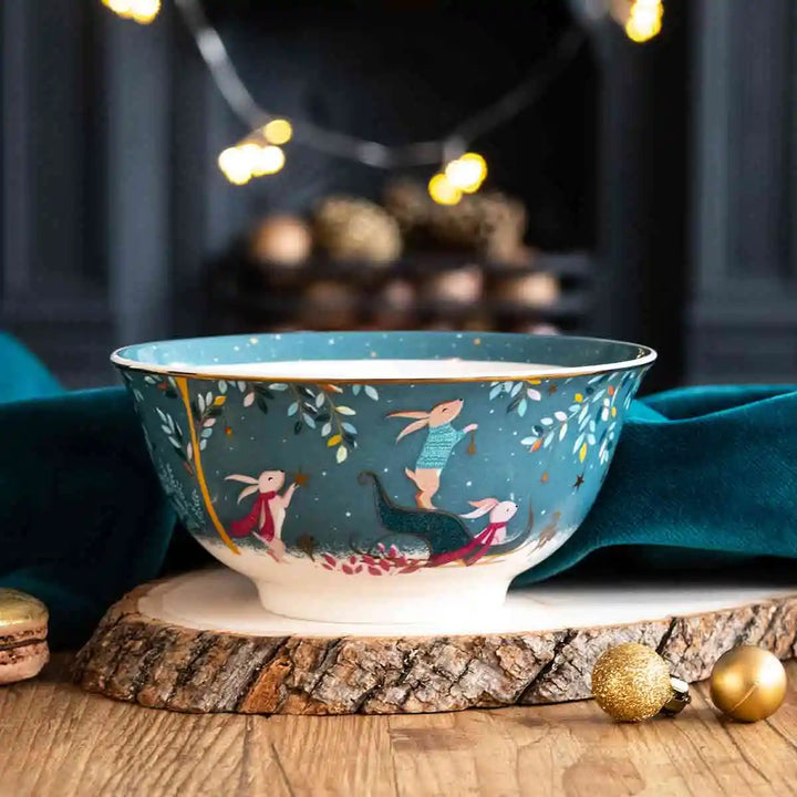 Rabbit Sleigh Woodland Tales Candy Bowl