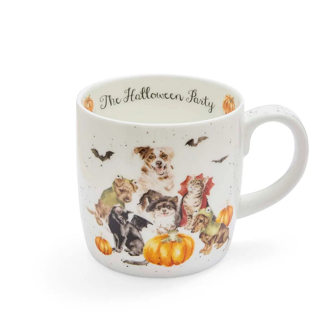 'The Halloween Party' Large Bone China Mug (14 oz)