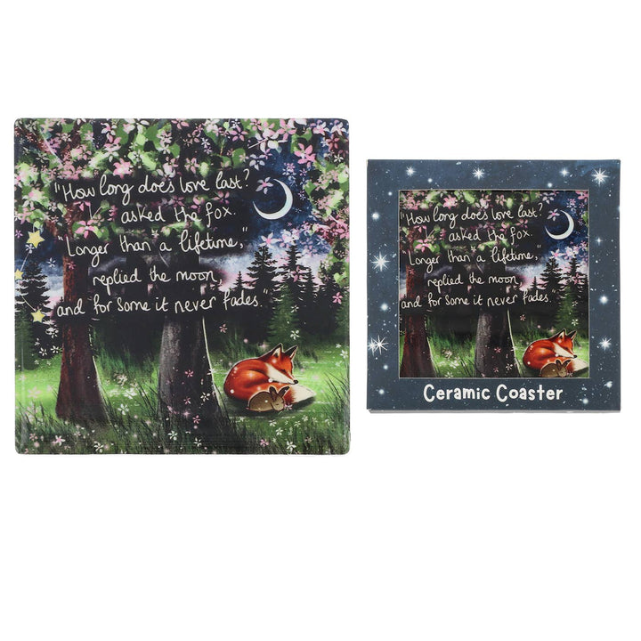 Fox Under The Moon Love Coaster