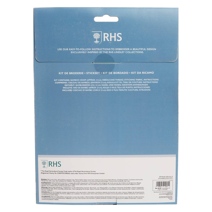 Royal Horticultural Society In the Wild Embroidery Kit (Second- Dented Packaging)