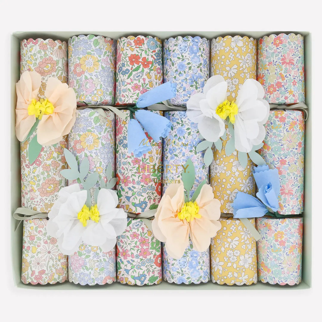 Liberty Paper Flower Crackers-Box of 6