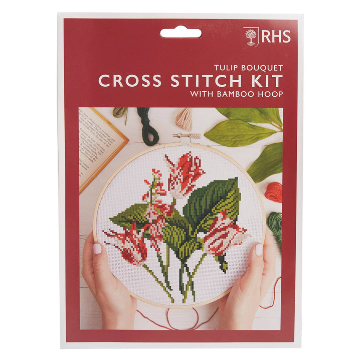Royal Horticultural Society Tulip Bouquet Cross Stitch Kit (Second-- Dented Packaging)