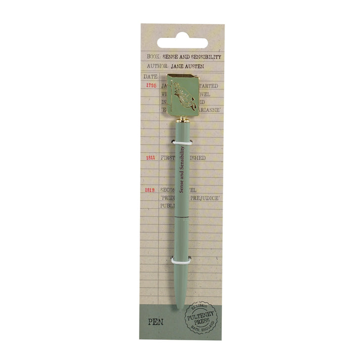 Jane Austen "Sense and Sensibility" Metal Topper Pen