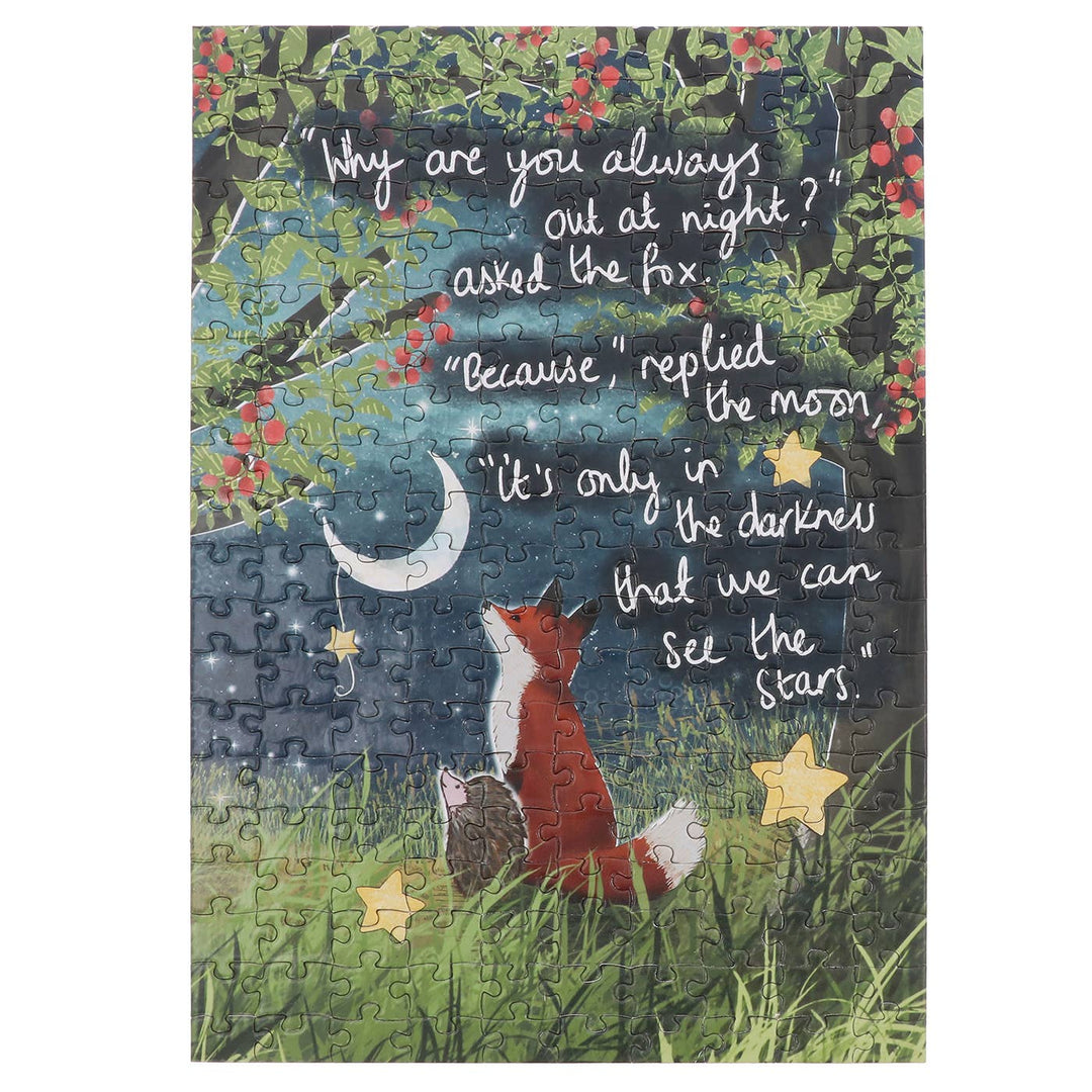 Fox Under The Moon Love 200 Piece Double Sided Jigsaw Puzzles
