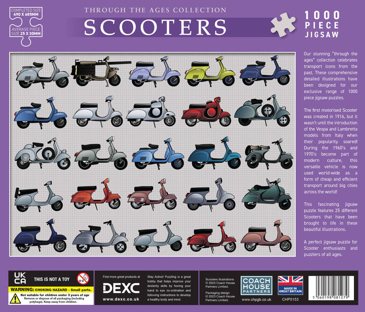 Scooters 1000 Piece Jigsaw