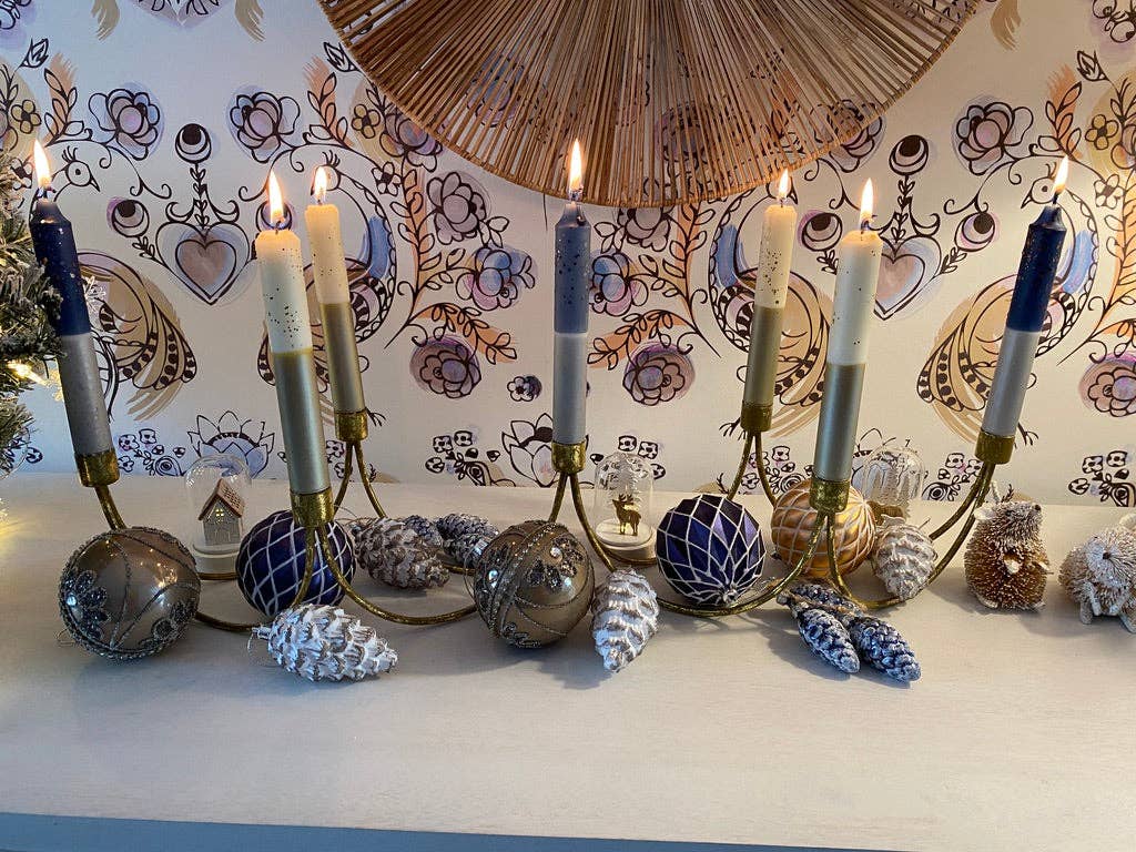 STARRY STARRY NIGHT Dip Dye Dinner Candle Trio