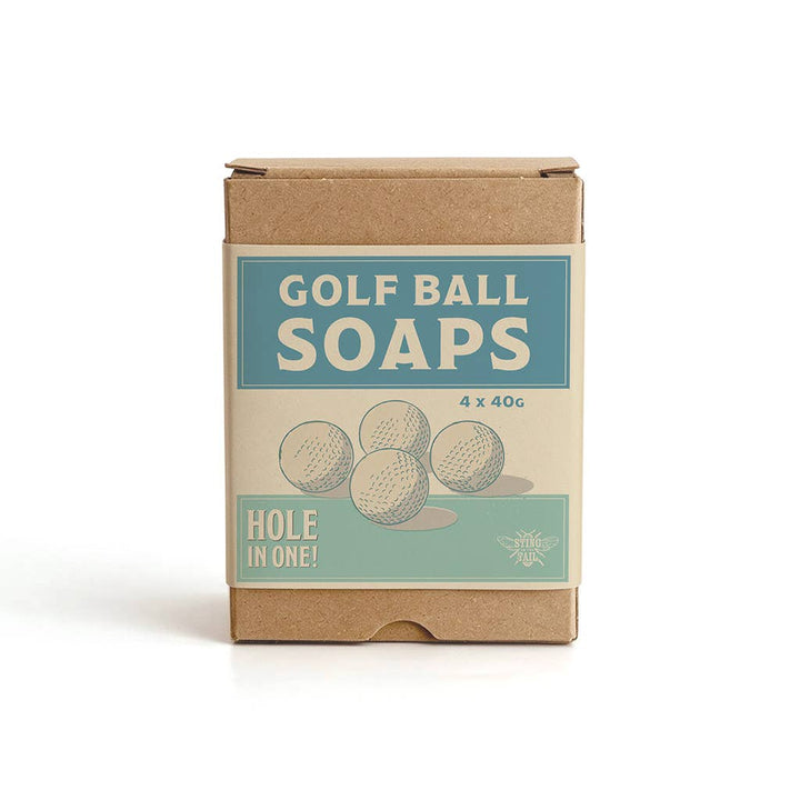 'Hole in One' Set of 4 Golf Ball Shaped Soaps 40g