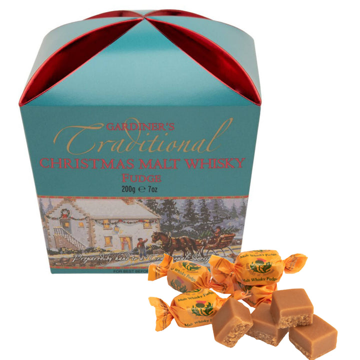 Christmas Malt Whisky Fudge Carton