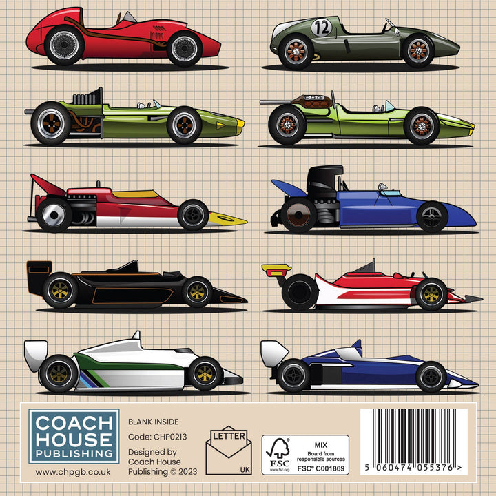 Grand Prix Racing Car Greetings Card