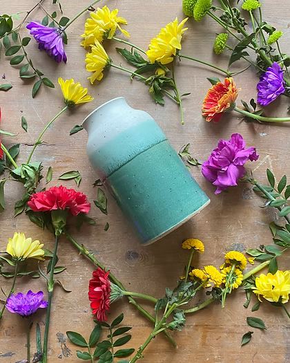 Misty Lagoon Bottle Vase