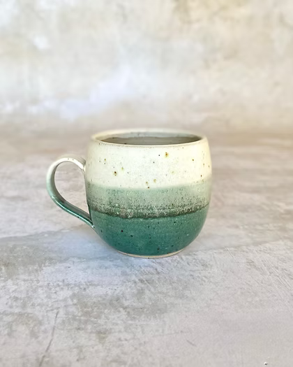 Misty Lagoon Curved Mug