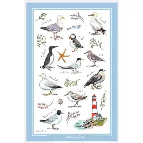 Madeleine Floyd 'Coastal Birds' Tea Towel