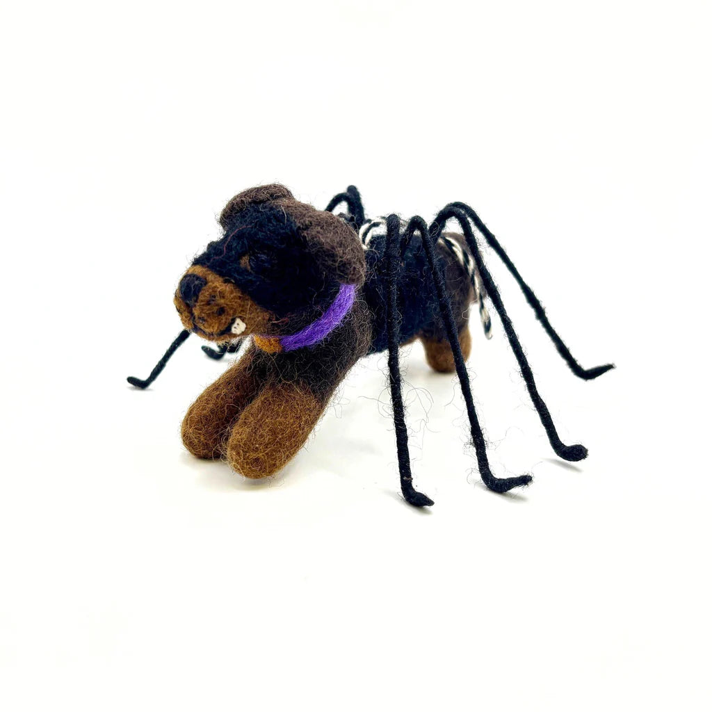 Sausage Spider Dog Felt Decoration