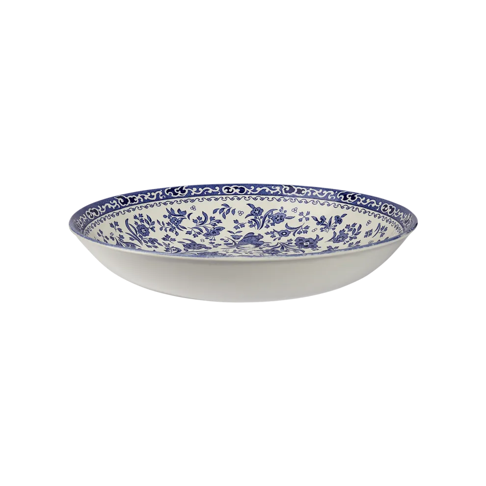 Blue Regal Peacock Pasta Bowl
