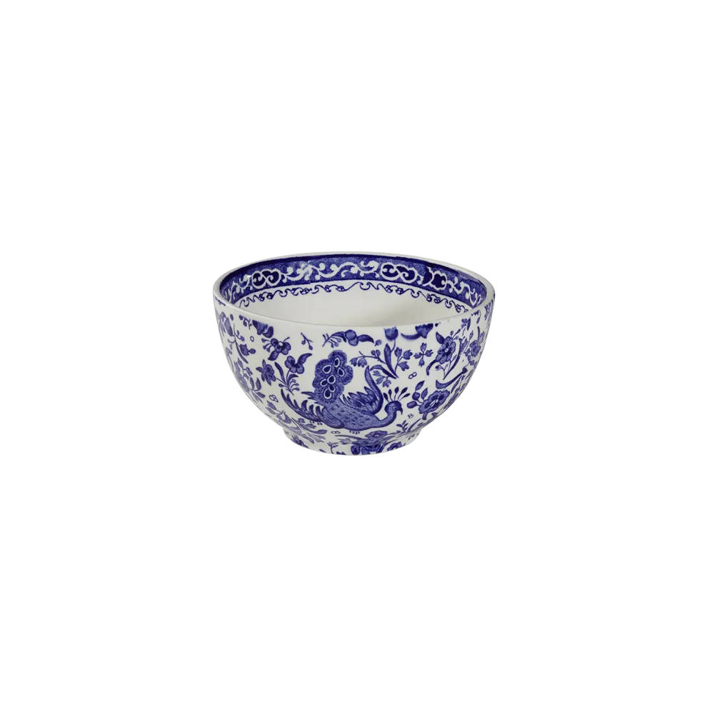 Blue Regal Peacock Small Sugar Bowl - 3.75in/9.5cm