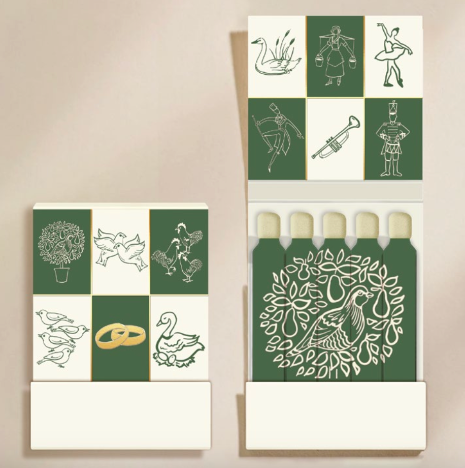 12 Days of Christmas Matchbook