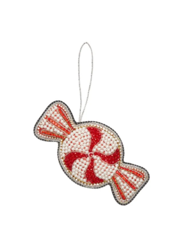 Beaded Stripe Sweetie Decoration by Tinker Tailor London