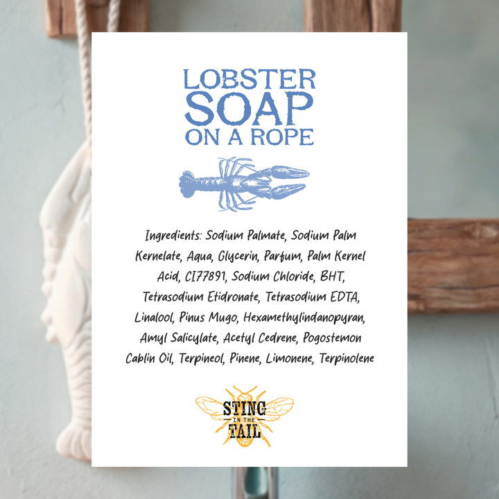 Blue Label Lobster Soap on a Rope 200g