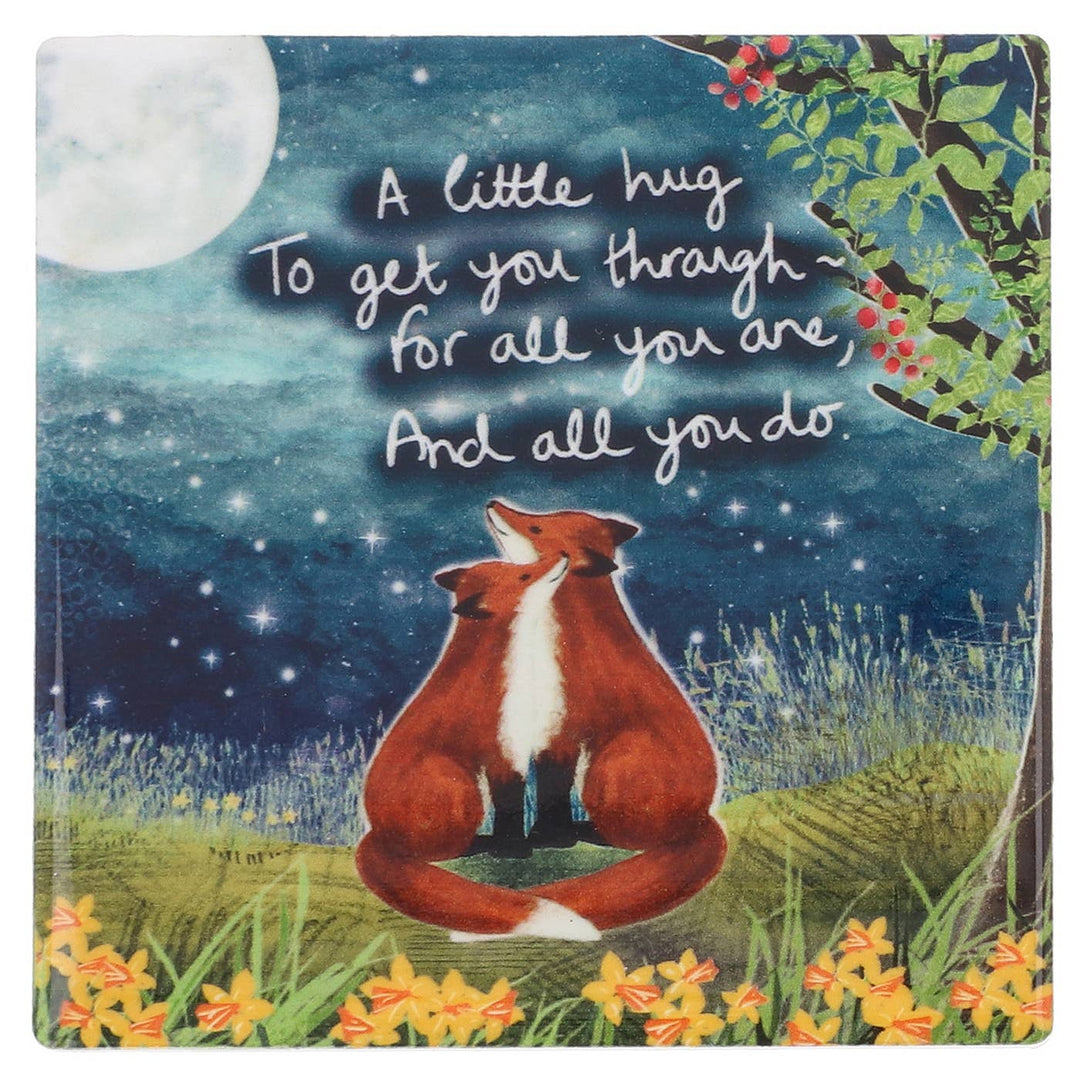 Fox Under The Moon Little Hug Coaster