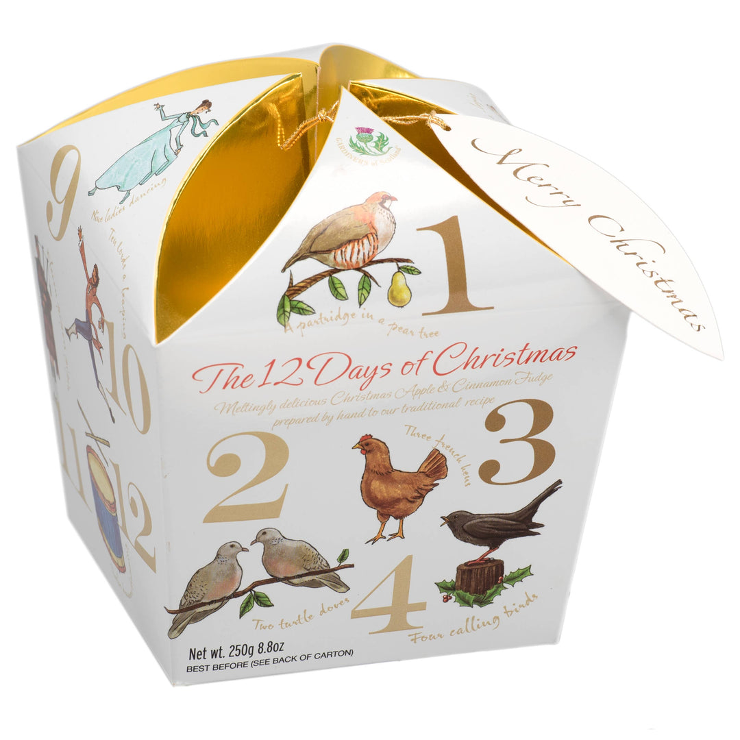 Apple Cinnamon Caramel Fudge Christmas Gift Carton