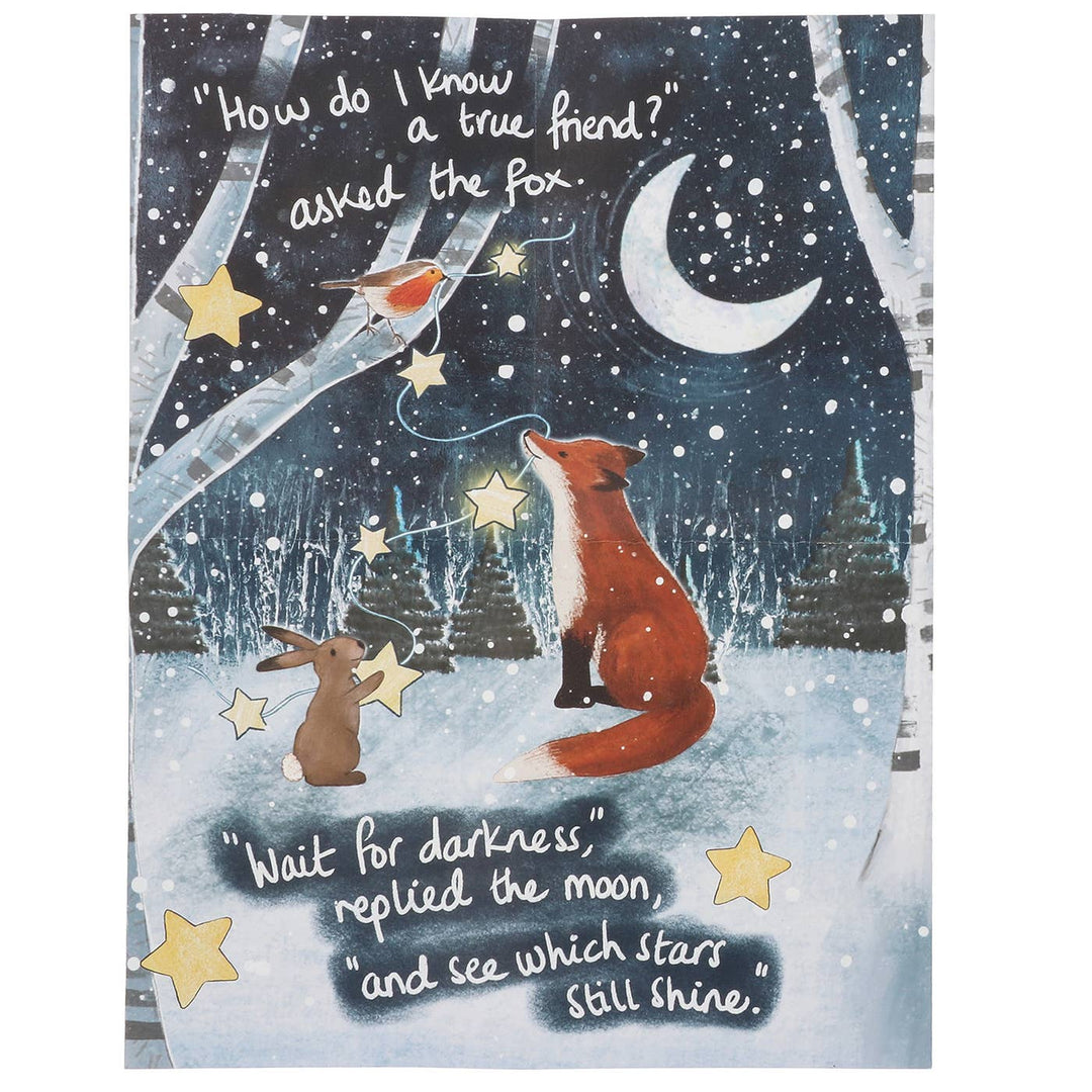 Fox Under The Moon Friendship 200 Piece Double Sided Jigsaw Puzzle
