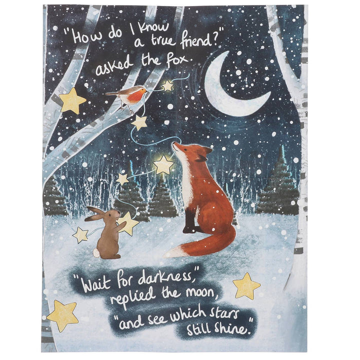 Fox Under The Moon Friendship 200 Piece Double Sided Jigsaw Puzzle