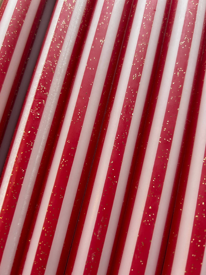 Christmas Pinstripes Individual Candle