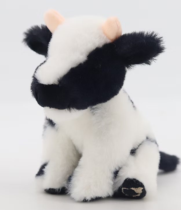 Dairy Black/White Cow Soft Toy Cuddly Companion- Medium