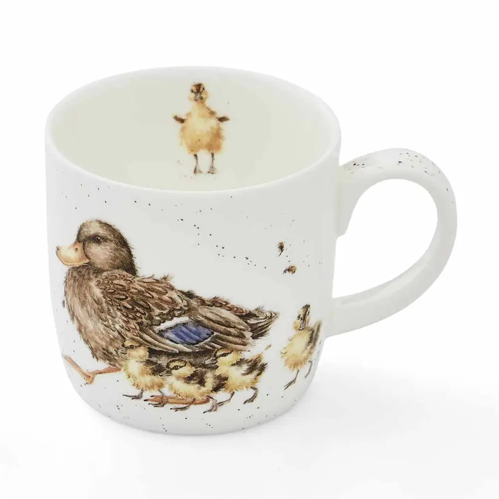 'Room for a Small One' Ducks Small Bone China Mug (11oz)