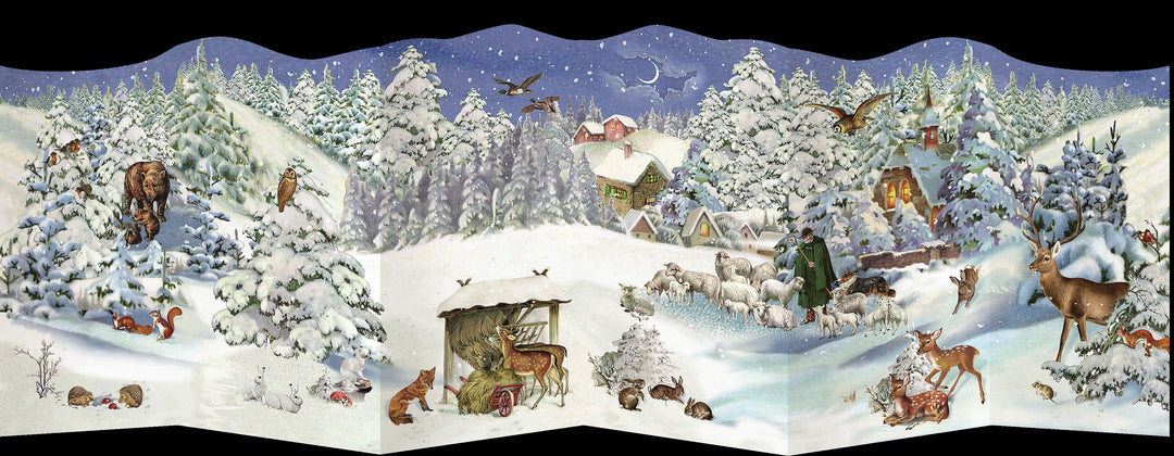 Town & Country Advent Calendar Card