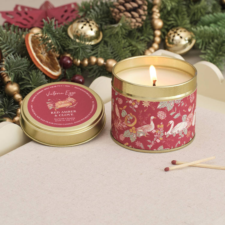 Ten Lords A Leaping Candle - Red Amber & Clove