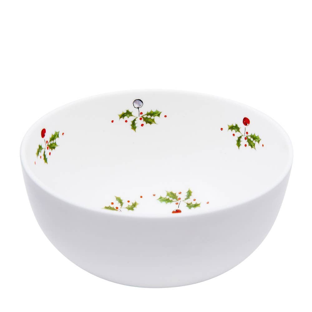Small China Bowl - Holly & Berry