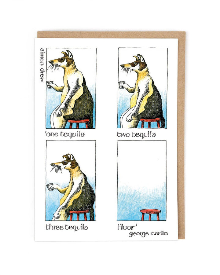 Tequila Card by Simon Drew