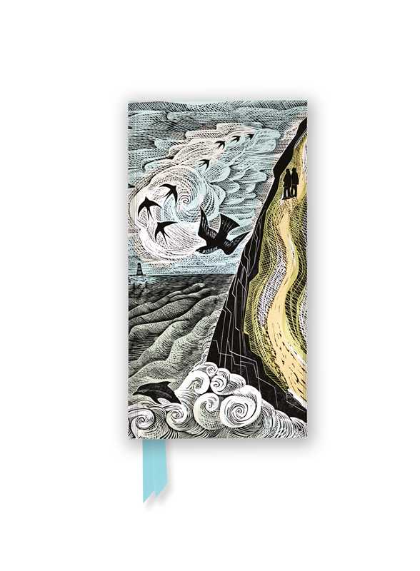 Cornish Path Foiled 6" x 3" Slimline Journal by Angela Harding