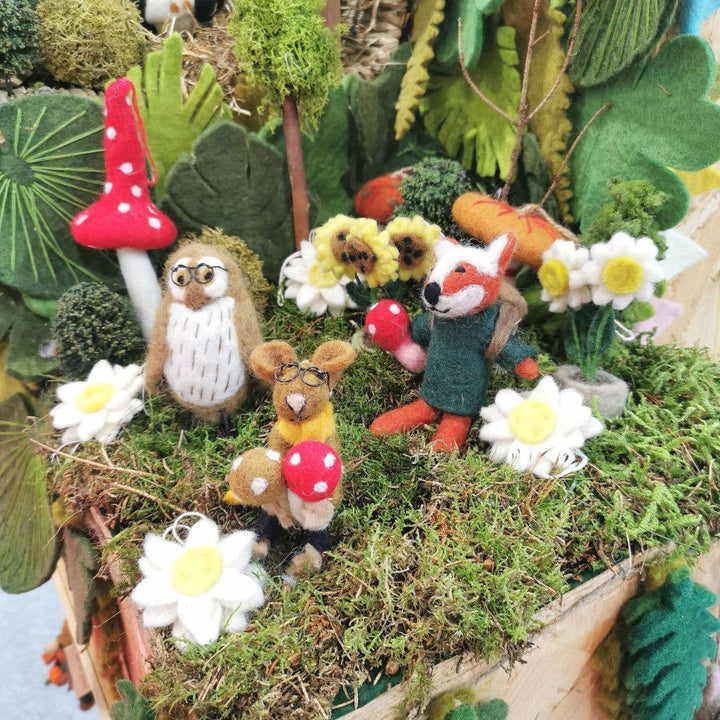 Handmade Needle Felt Oliver the Mouse Autumnal Decoration