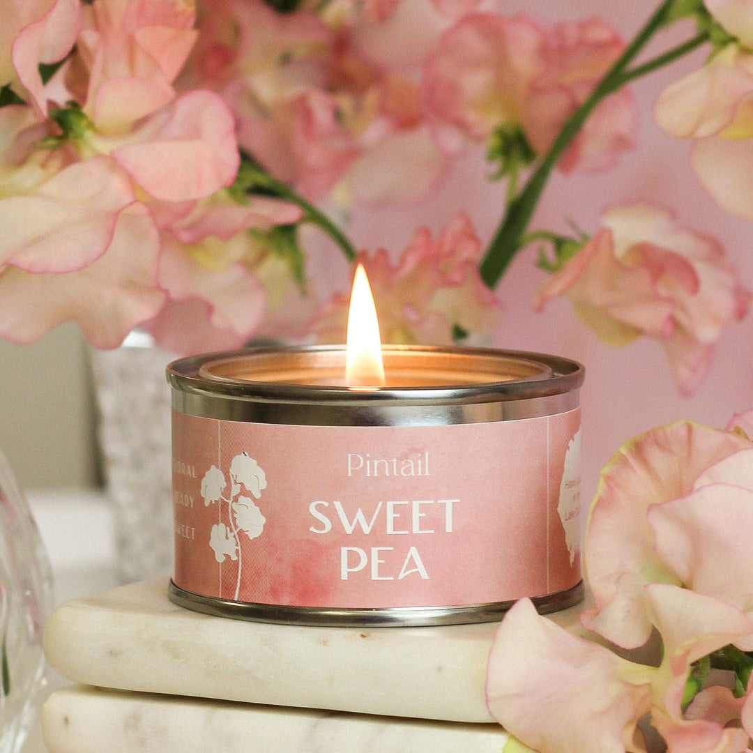 Sweet Pea Petite Paint Pot Candle