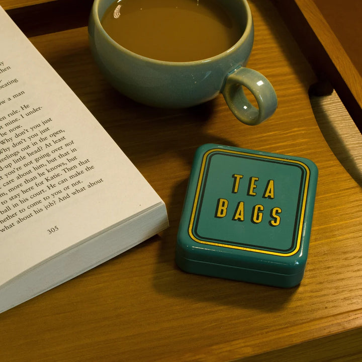 "Tea Bags" Pocket Tea Bag Tin - Green