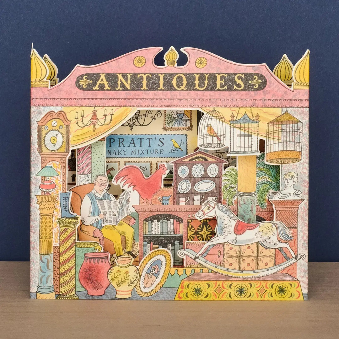Antique Shop 3D Greetings Card