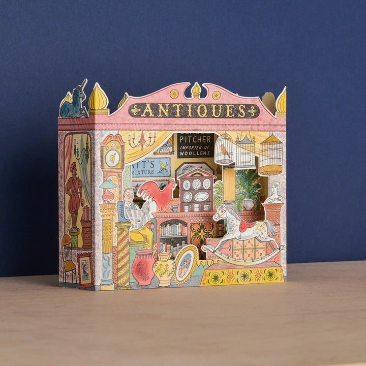 Antique Shop 3D Greetings Card