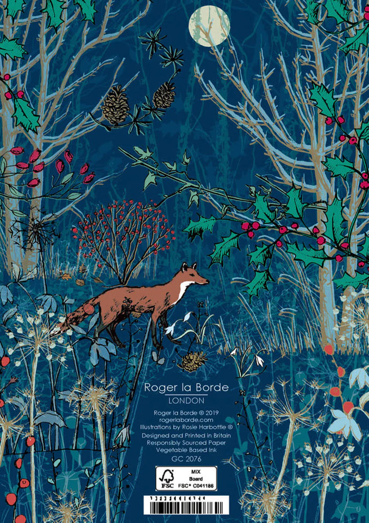 Winter's Tale Animals Advent Calendar Card