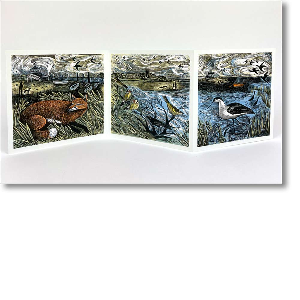 'Morston to Blakeney' Triptych Card